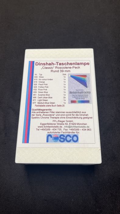 Komplettset Taschenlampe Classic incl. 12 Folien (d=39mm)